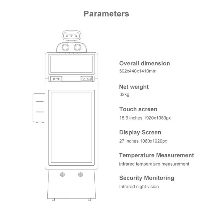 Reception Service & Advertising Display Robot T5 CIOT- FULL